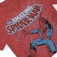 thumbnail image 4 of Marvel Boys Spider-Man Short Sleeve T-Shirt - Toddler to Big Boys Sizes 2T-2XL Red Heather, 4 of 4