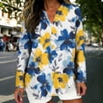thumbnail image 1 of Xuyuer Womens Shirts Long Sleeve Cotton Shirt Linen V Neck Casual Loose Tops Blouses Cotton Linen Tunic Shirts Blouse Tops Beach Cover Up Casual Shirts Oversized Solid Blouses Tops, 1 of 5