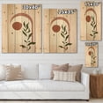 thumbnail image 4 of Designart 'Abstract Geometrical Leaf With Moon III' Modern Print on Natural Pine Wood, 4 of 5