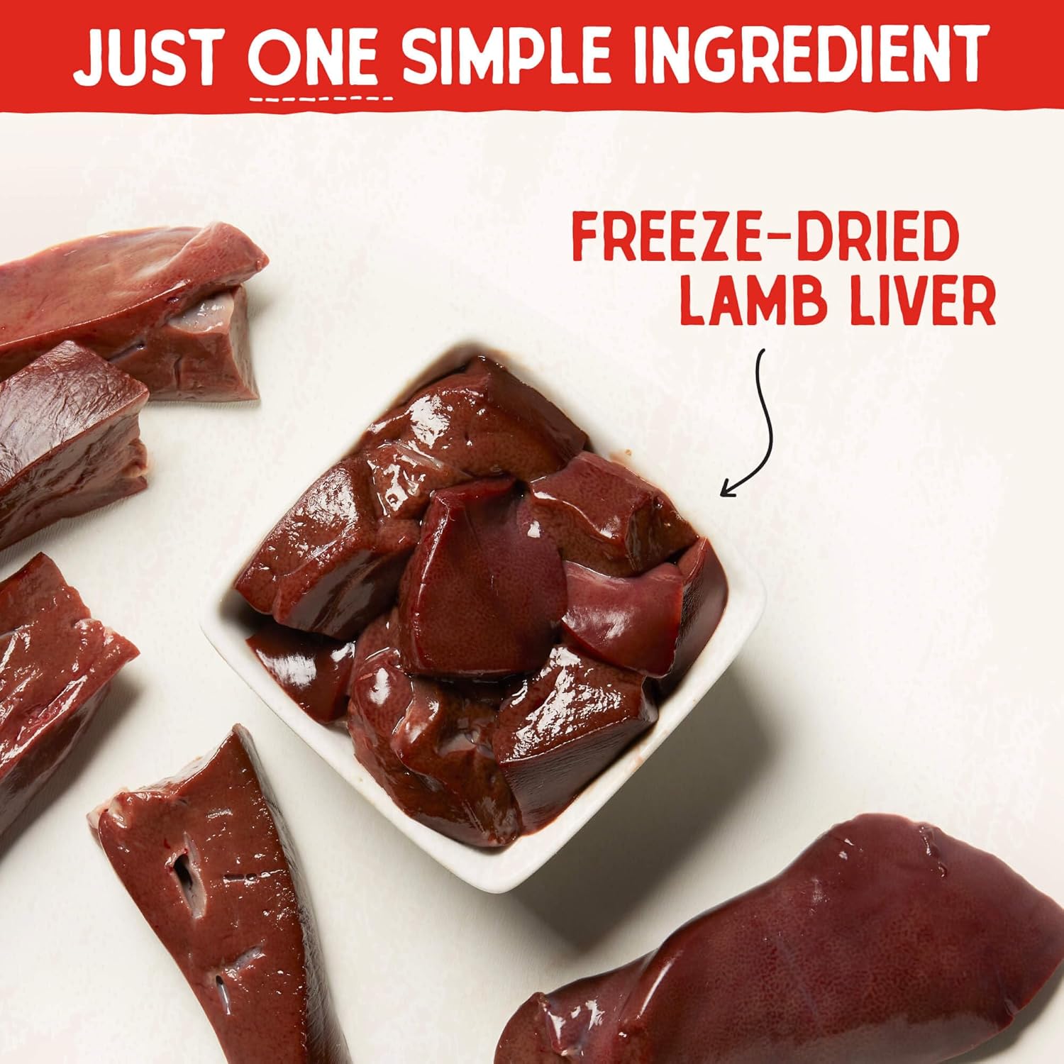 Stella & Chewy's Lamb Liver Treats for Dogs - 3 Ounce Bag
