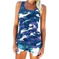thumbnail image 2 of Zszcpp Casual Tank Tops For Women Camouflage Plus Size Lightwieght Vesratile O-Neck Sleeveless Printed Casual Blouses, 2 of 2
