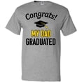 thumbnail image 3 of Inktastic Congrats My Dad Graduated with cap T-Shirt, 3 of 5