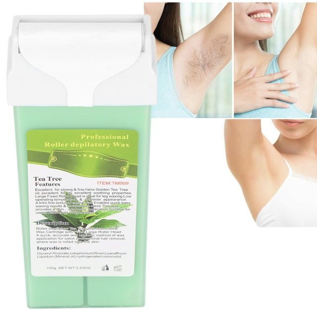 Hair Removal Wax Roller, Long Lasting Smoothness, Remove Hair From Roots, Large Areas Hair Removal, Safe and Mild Ingredients, Net Content 100g, 3 Types Available
