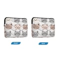 thumbnail image 7 of FORMRS 13-13.3 inch Laptop Sleeve Case Soft Carrying Quilted Computer Bag Cover, Gray Cat Pattern, 7 of 7