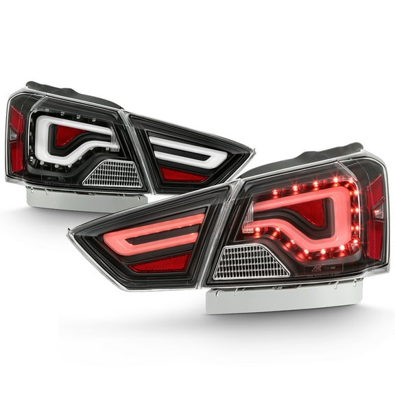 Black 2014-2020 Chevy Impala LED Light Tube Tail Lights Brake Lamps Left Right