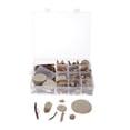 thumbnail image 2 of 1 of box Wood Slice Pieces Shapes DIY Wedding Embellishments Rustic Wooden Discs A, 2 of 8