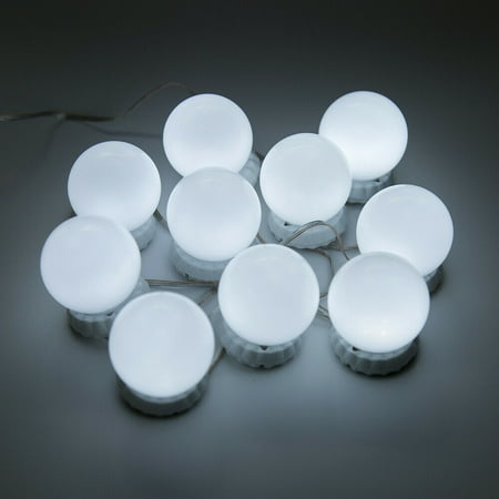 

10 LED Bulbs Style DIY Vanity Makeup Mirror USB Dimmable Lights Kit