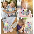 thumbnail image 4 of DolliBu Sitting Rainbow Unicorn Stuffed Animal with Silver Cross Plush - Religious Baptism Gifts for Boys and Girls, Dedication Christening Gifts Plush Prayer Toy Healing Stuffed Animal - 9 Inch, 4 of 6