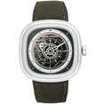 thumbnail image 2 of SevenFriday T2-01 Men's T Series Semi Skeleton Dial Strap Watch, 2 of 4