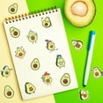 thumbnail image 4 of 2ooya Avocado Shape Sticker,Cute Cartoon Stickers for Books, Water Bottles Decor, 2 Roll, 4 of 6
