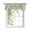 Green, variant on Grey Daisy Flower Tie Up Valances Curtain, Farmhouse Floral Summer Country Adjustable Rod Pocket Window Treatment Short Tie Up Curtains Valances for Kitchen Living Room Bathroom 60x18 Inches