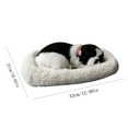 thumbnail image 2 of Realistic Sleeping Plush Breathing Cat Furry Dog With Mat Creative Animals Decor, 2 of 3