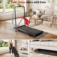 thumbnail image 6 of GARVEE 4-in-1 Folding Treadmill with Incline and Handlebar,3.0HP Under Desk Walking Pad,Smart App/Remote,0.6-6.2 MPH,LED Display,Black, 6 of 9