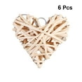 thumbnail image 2 of 6PCS Willow Woven Pendant Heart-shaped Rattan Woven Hanging Pendants Personality Heart-shaped Rattan Woven Pendants Large Colorful Hanging Decorations Size 10CM, 2 of 7