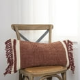 thumbnail image 4 of Rizzy Home Recyceld Cotton Textured Macrame Beige 14"X26" Pillow Cover 2 Pack, 4 of 5