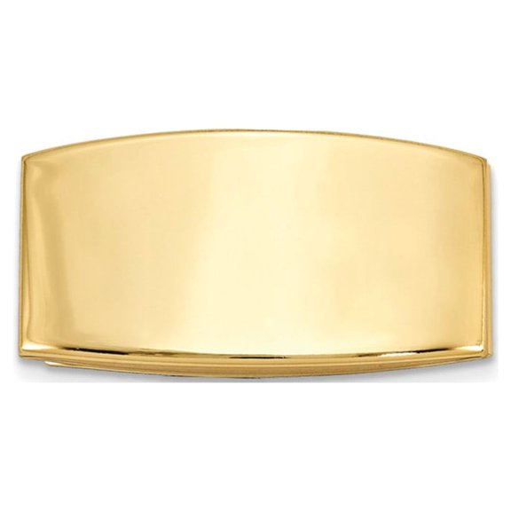 FB Jewels Gold-tone Domed Money Clip