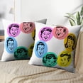 thumbnail image 4 of LALILO Throw Pillow Covers Retro Family Retro Family Vintage Kid Comic Cushion Cover 18" x 18", 2 Pack, 4 of 6