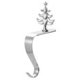 thumbnail image 4 of Soporte para medias navideñas, gancho plateado para chimenea, árbol de copos de nieve, decoración navideña, bolsa de regalo navideña, media, 4 of 5