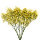 thumbnail image 1 of Uxcell 12Pcs Flores Artificiales Falsas a Granel, Ramo de Flores de PU con Tallos, Amarillo, 1 of 6