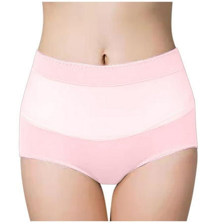 Bigersell Seamless Underwear Women Clearance High Waisted Thong Underwear Boyshort Thongs Panty Style P-59 Cotton Boyshort Panties G String Thong Briefs Mid Waist Women Cheeky Panties Pink L