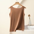 thumbnail image 4 of aidice Cotton Tank Tops for Women Sleeveless Crewneck Top Homewear Comfy Casual Yoga Tanks Solid Color, 4 of 6