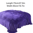 thumbnail image 2 of Soft Warm Solid Flannel Bath Towel Blanket 50x70cm – Cozy Throw Blanket for Home Sofa Bed Travel and Daily Use, 2 of 3