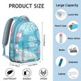thumbnail image 6 of Cute Small Backpack with Ocean Sun and Moon Turtle Patterns, Lightweight and Artistic for School, 6 of 6