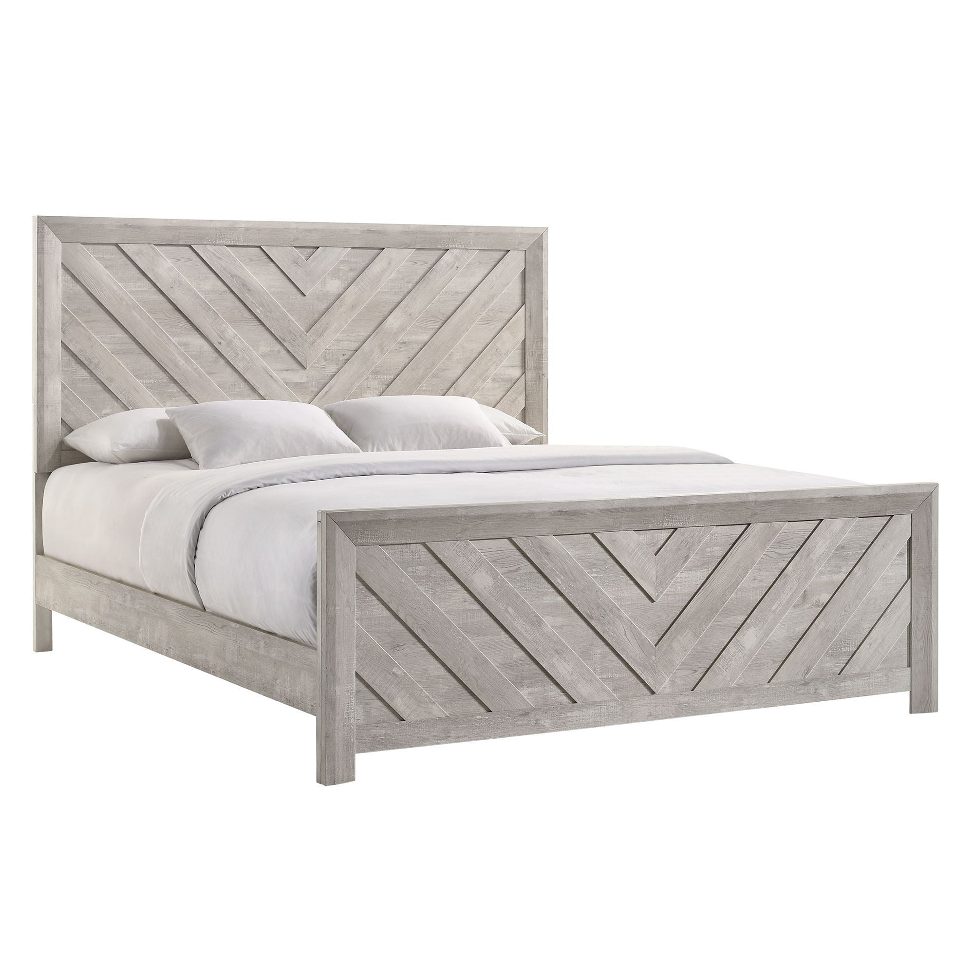 Picket House Furnishings Keely King Panel Bed in White