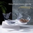 thumbnail image 3 of Anti-Slip Double Layer Cat Bowl And Dog Bowl With Stand Transparent, 3 of 5