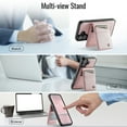 thumbnail image 2 of Allytechgroup 2 In 1 Wallet Case for iPhone 16, PU Leather Magnetic Case with Detachable Cards Holder Support Wireless Charging Full Body Protector Cover for iPhone 16, Rosegold, 2 of 11