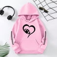thumbnail image 2 of Mrzhqd Toddler Girls Sweatshirts Hoodie Long Sleeve Soft Sweatshirt Graphic Hoody Kids Cute Pullovers Top Clothes For Girls Pink Size 4-5 Years, 2 of 4