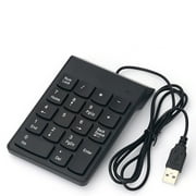 Wired USB Numeric Keypad 18 Keys  Digital Keyboard Replacement for iMac/ // Air/ Laptop PC