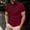 Wine(New), variant on PNTUTB Men's Solid Color Zipper Pullover Collar Short Sleeve Casual Sports Loose Comfortable Blouse