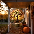 thumbnail image 2 of DIY Assemble Halloween Acrylic Puzzle Hanging Sign,Skeleton Witch Pumpkin Spooky Tree Ornament, Smooth Waterproof Wall Door Decor for Indoor Outdoor Halloween Decorations Haunted House Party Supplies, 2 of 6