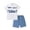 White, variant on Kucnuzki 11 Years Big Boys Summer Clothes Set 12 Years Tween Boy Outfit Sets Short Sleeves Color Block Leaves Polo T-shirt Top Solid Color Shorts 2pcs Casual Clothing White