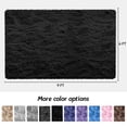 thumbnail image 7 of CozyDesg 6ft x 9ft Area Rugs, Soft Fluffy Area Rugs Floor Mat Floor Rugs for Living Room Bedroom Modern Decor Carpet,Black, 7 of 7