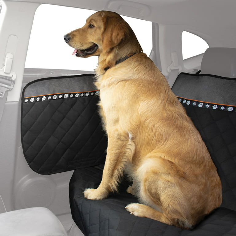 Waterproof Dog Car Door Protector 2 Pet Cover Guard Waterproof Pet Cover  All Vehicle Set Adjustable Travel Storage Black