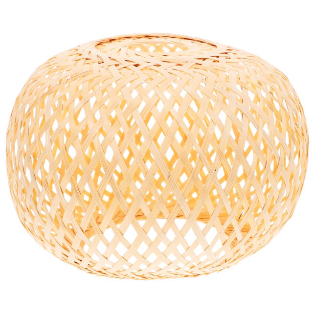 MasteelfCA 1pc Simple Style Bamboo Woven Lampshade Chinese Style Lamp Cover Accessory