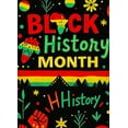 thumbnail image 4 of Vibrant Black History Month Banner with African Map Fist Raising Flowers and Fireworks Party Backdrop Decorations for Celebrations Events Community Gatherings Photo Props, 4 of 7