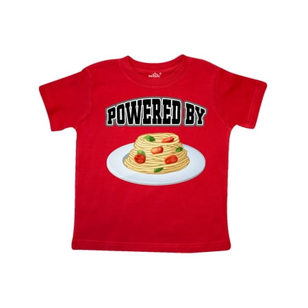 

Inktastic Powered by Spaghetti Gift Toddler Boy or Toddler Girl T-Shirt