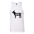 thumbnail image 1 of Adult GOAT Dad Greatest Of All Time Funny Father's Day Sleeveless Tank Top Cotton T-Shirt, 1 of 1