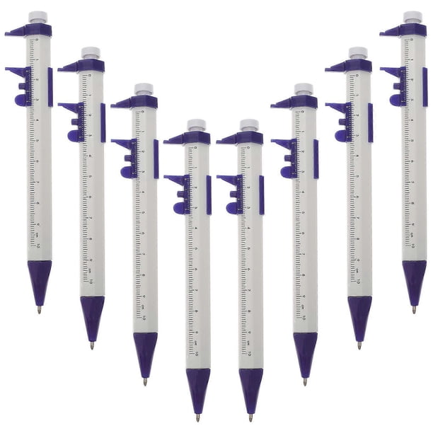 8Pcs Scale Ballpoint Pens Portable Writing Pen Students Stationery School Supplies