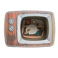 thumbnail image 2 of Cartón corrugado del escondite de la cueva de la casa del gato para el sofá interior del coche de los muebles de los gatitos - televisor Sunnimix Casa de gato retro, 2 of 8