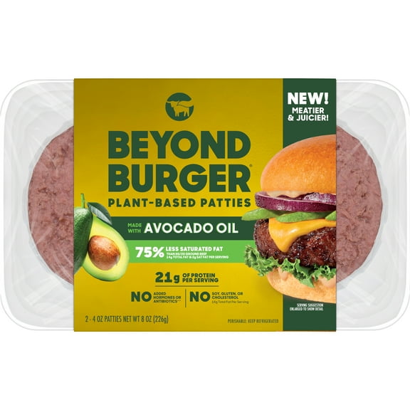 Beyond Meat Beyond Burger Plant-Based Patties 2 pk, 8 oz