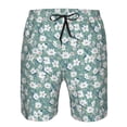 thumbnail image 3 of Fuzoiu Gouache Flowers Print Men's Beach Shorts,Men's Swim Trunks,Quick Dry Board Shorts with Pockets,Men's Bathing Suits for Surfing, Running, and Casual Wear-XX-Large, 3 of 6