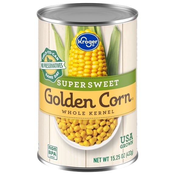 Kroger Super Sweet Golden Whole Kernel Corn 15.25 oz - Pack of 1