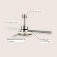 thumbnail image 2 of JONATHAN Y Remy 52" 1-Light Modern Industrial Iron/Acrylic/Wood Remote-Controlled 6-Speed Integrated LED Ceiling Fan, Silver/Ashwood, 2 of 11
