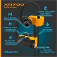 thumbnail image 4 of TREBLAB XR700 Wireless Bluetooth Earbuds for Running, IPX7 Waterproof and Sweat Proof Sports Earphones with Adjustable Ear Hooks, Long 9H Playtime, Noise Cancelling In-Ear Headphones with Microphone, 4 of 7