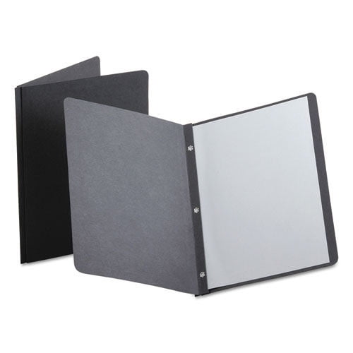 Oxford 52506EE Report Cover, 3 Fasteners, Panel And Border Cover, Letter, Black, 25/box
