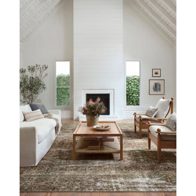 Amber Lewis x Loloi Billie Collection BIL-06 Tobacco/Rust 6' x 9' Area Rug